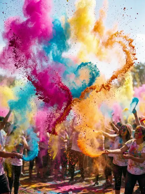 Holi Powder Explosion